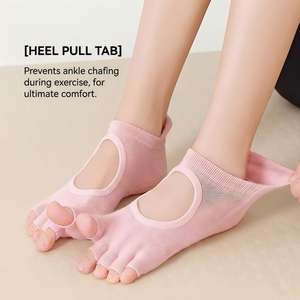 Calcetines Antideslizantes de Silicona con Puntos para Yoga, Uso en Interiores, Duraderos, Lavables, Precio Económico, Empaque Personalizado Nicecin - Product Image 2