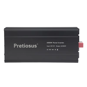Inversor Pretiosus USB 6KW <span class=keywords><strong>6000</strong></span> <span class=keywords><strong>Watt</strong></span> <span class=keywords><strong>6000</strong></span> W DC 12V 24V 48V DC a AC 100V 110V 120V 220V 230V 240V Inversor de corriente de onda sinusoidal pura - Product Image 1
