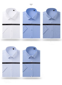 <span class=keywords><strong>Camicia</strong></span> da uomo in cotone 80 DP a maniche corte da uomo estiva a <span class=keywords><strong>mezza</strong></span> <span class=keywords><strong>manica</strong></span> da uomo professionale senza stiratura <span class=keywords><strong>camicia</strong></span> <span class=keywords><strong>bianca</strong></span> - Product Image 6