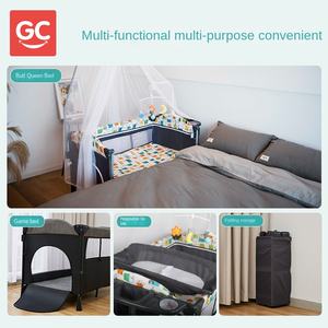 BELLE plastique mobile épissure <span class=keywords><strong>lit</strong></span> pliable berceau Portable nouveau-né <span class=keywords><strong>lit</strong></span> de chevet bébé Shaker - Product Image 4