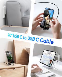 สายชาร์จเร็ว USB C 60W แบบถักทำจากไนลอนมาตรฐาน CE ROHS สายเคเบิล USB แบบปรับแต่งได้รับประกัน3ปีเป็นมิตรกับสิ่งแวดล้อม - Product Image 2
