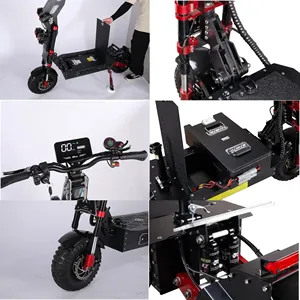 Nuevo Scooter X7 de Doble Motor, Portátil, Todoterreno, 55 mph, Rápido, de Dos Ruedas para Adultos con Asiento, Scooter X7 con Asiento - Product Image 6