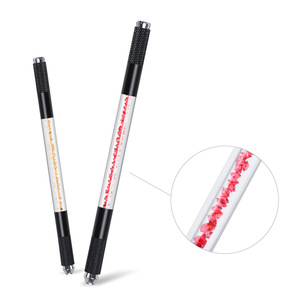 Pluma de Microblading Manual de Doble Cara Transparente de Cristal de 7 Colores, Herramienta de Tatuaje de Cejas para PMU - Product Image 3