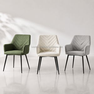 <span class=keywords><strong>Chaise</strong></span> de salle à manger Nordic Boucle, <span class=keywords><strong>fauteuil</strong></span> moderne rembourré, pieds en métal, <span class=keywords><strong>chaise</strong></span> d'appoint confortable pour la maison, l'hôtel, le restaurant - Product Image 2