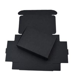 Personalisierte Beidseitig Bedruckte Schwarze Papierbox Maßgefertigte Versandboxen für Kleidung Faltbare Schuhbox - Product Image 6
