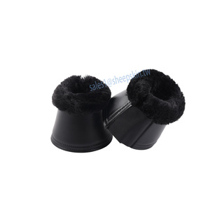 Protège-tibias pour chevaux Over Reach avec doublure en néoprène et <span class=keywords><strong>bord</strong></span> en <span class=keywords><strong>laine</strong></span> synthétique - Product Image 4