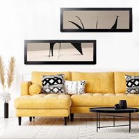Cadre photo 8x24 noir, cadre photo panoramique cadres d'affiche de grande taille pour mur de galerie horizontale ou verticale