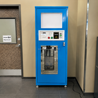 Distributeur d'eau RO en libre-service 24h/24, station de remplissage pour les communautés et les villages, pour les bonbonnes d'eau purifiée de 5 gallons, paiement par carte ou monnaie