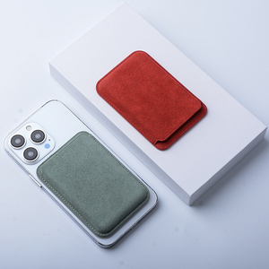 Logo personalizzato colori camoscio tessuto sport auto interni italiani materiali di lusso magneti porta carte per <span class=keywords><strong>iphone</strong></span> 15 <span class=keywords><strong>portafoglio</strong></span> - Product Image 4