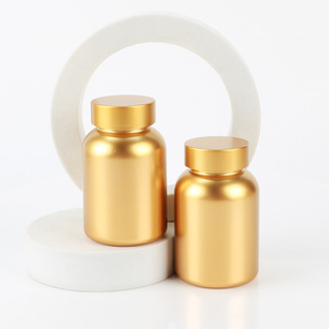 Botella de Plástico Dorada Vacía para Pastillas, Suplementos para la Salud del Corazón, Aminoácidos Esenciales, Tabletas, Cápsulas de Vitaminas, con Tapa de Rosca - Product Image 5