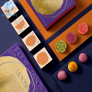 Custom Luxury Food Grade Art Design Luxury Mooncake Gift <b>Box</b> Packaging - Product Image 3