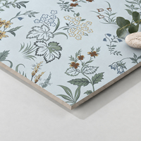 Carreaux de sol décoratifs floraux botaniques vintage pas chers 300x600 pour la décoration intérieure des murs de cuisine et de salle de bain