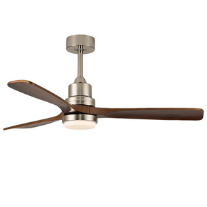 Ventilador de techo de madera maciza de estilo vintage con 3 aspas, motor de cobre, regulación gradual de la intensidad para sala de estar y comedor - Product Image 4