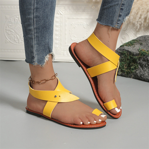 Sandalias Planas con Anillo para el Dedo del Pie para Mujer Tallas Grandes, con Hebilla y Correa, <span class=keywords><strong>Multicolor</strong></span>, Zapatos de Playa, Sandalias de Verano 2026 - Product Image 4