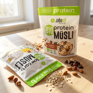 Bolsa de embalaje de <span class=keywords><strong>cereales</strong></span> con impresión personalizada al por mayor, bolsa con ventana mate y base <span class=keywords><strong>para</strong></span> el venta minorista de muesli orgánico, bajos en carbohidratos, proteico, keto y snacks secos - Product Image 1
