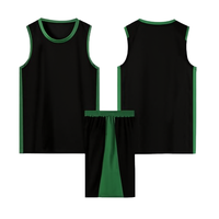 Ensemble de maillots de basket-ball personnalisés, respirant, sans manches, 100% polyester