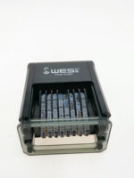 Tampon en caoutchouc WES SELLOS tampon alphabet rectangle 8 chiffres D-0531