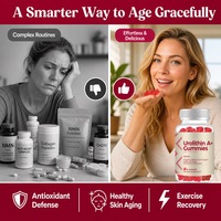 Gummies Liposomales Urolithin A 500mg NAD CoQ10 Resvératrol – Complément Antioxydant pour l'Énergie Cellulaire