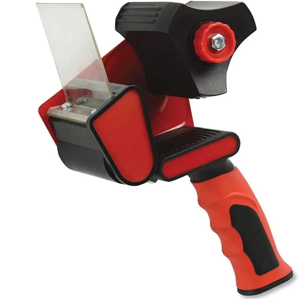 Dispensador manual de cinta roja de 2 pulgadas, máquina dispensadora de cinta de papel de embalaje Bopp