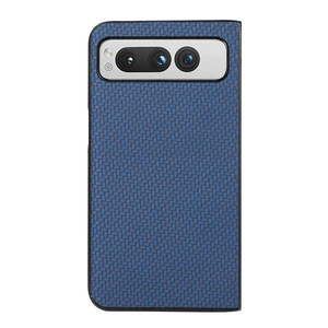 Carbon <strong>Fiber</strong> Pattern PC Sticker Leather Mobile Cell Phone case for <strong>Google</strong> Pixel Fold - Product Image 3