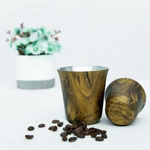 Tasses à <span class=keywords><strong>café</strong></span> expresso à <span class=keywords><strong>Grain</strong></span> de bois <span class=keywords><strong>en</strong></span> acier inoxydable résistant à la chaleur, tasses à Demitasse <span class=keywords><strong>en</strong></span> métal isolées à Double paroi pour noë<span class=keywords><strong>l</strong></span> - Product Image 5