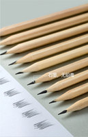 Crayon mécanique hexagonal en bois Yilan O9 avec logo personnalisé, mine HB 0,5 mm, pour écriture, dessin, papeterie, croquis pour enfants, vente en gros