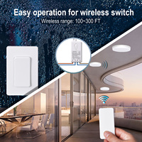 Interrupteur à distance intelligent de lumière marche/arrêt 1000W 10A Kit de lampe LED de plafond anti-surtension avec contrôle d'application Wifi 2.4Ghz sans fil pour centre commercial