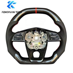 Volante Deportivo Personalizado de Fondo Plano en Fibra de Carbono Rojo y Negro para Kia K5 Gt Line K1 K2 K3 K4 2021 2022 2023 2024 2025 - Product Image 2
