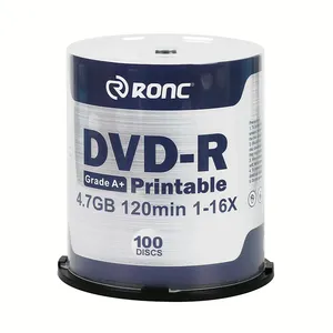 Factory Price 4.7GB 120min 16X RONC Recordable Movie Blank Disc CD-R DVD-R