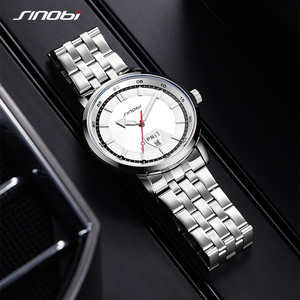 Reloj de Pulsera de Cuarzo para Caballero con Doble Fecha y Correa de Acero Inoxidable - Product Image 2