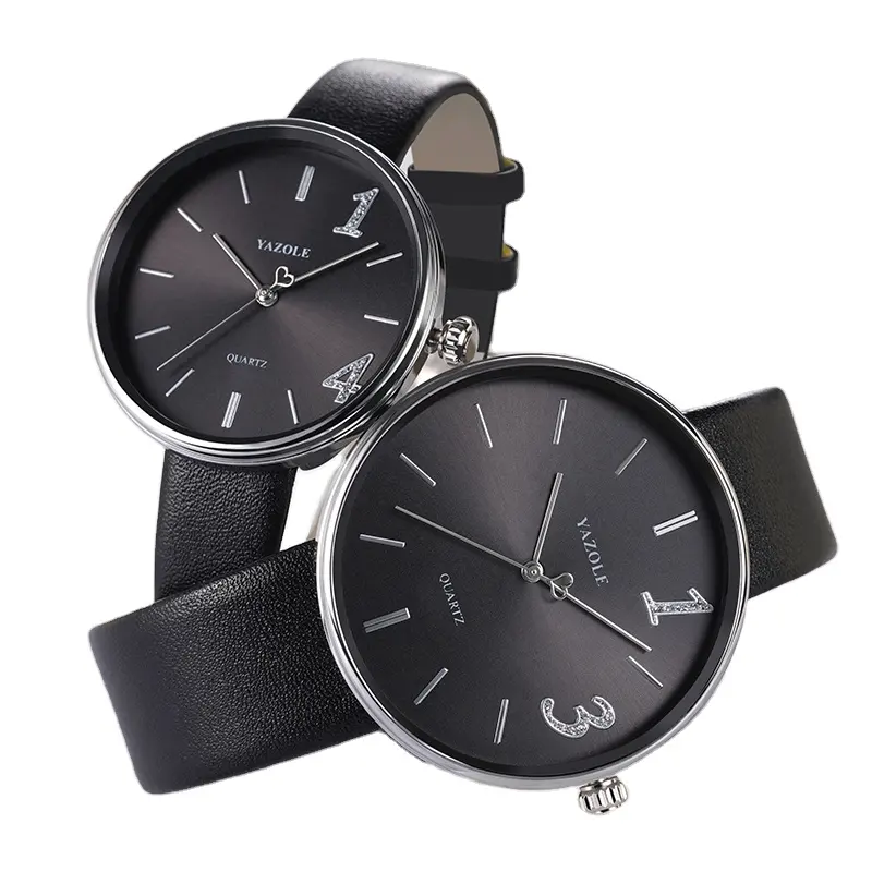 YAZOLE J 551 Custom Logo Couple Watch Fashion Quartz Wrist Watch China Factory Cheap Prices Low MOQ Clock For Lover