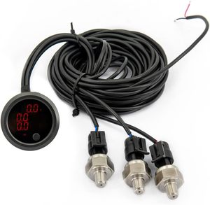 12v सोलनॉइड 4-वाल्व एयर राइड सस्पेंशन कंट्रोल पैनल जहाज टाइप स्विच के साथ, तीन डिस्प्ले एयर प्रेशर गेज से लैस - Product Image 6