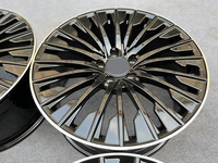 Velg Mobil Custom Forged Multi-spoke Black Machine Face 1-piece 18 19 20 21 22 Inci, Cocok untuk Mercedes Ferrari SF90