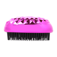 Peigne de poche portable personnalisé ABS antistatique Mini Kids couverture galvanisée forme d'oeuf de Pâques démêler brosse à cheveux