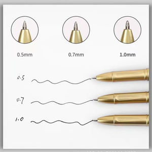 ปากกาเจลความจุสูง 0.5/0.7/1.0 มม. หัวกระสุน สีดำด้าน สำหรับสำนักงาน ลายเซ็น นักเรียน และการสอบ - Product Image 5