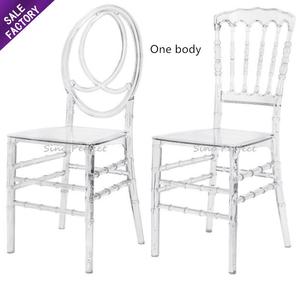 Sinoperfect Crystal Phoenix Transparent Clear Event Napoleon Tiffany Acrylic <b>Chair</b> for Outdoor Banquet Wedding Party - Product Image 1