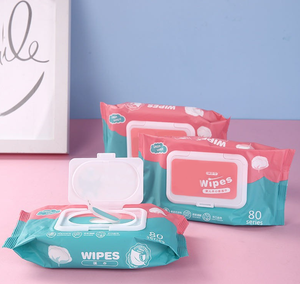 Vente en gros de lingettes humides biodégradables bio pour bébé en <span class=keywords><strong>papier</strong></span> épais pour nettoyer les <span class=keywords><strong>mains</strong></span> et le visage pour le jeune âge - Product Image 2