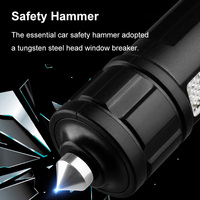 Lampe torche en plastique ABS, LED XHP70, écran LCD numérique, lumière latérale COB rouge et bleue, coupe-ceinture de sécurité, 4500 lumens, zoom, lampe torche d'extérieur