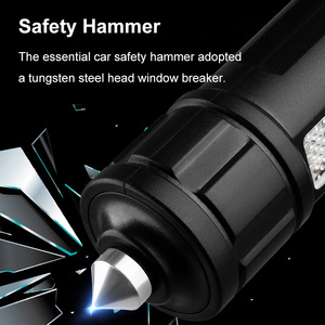 Пластиковый фонарик из АБС-пластика XHP70, светодиодный ЖК-дисплей с цифровым дисплеем, красный синий свет, резак для ремня безопасности, 4500 люмен, масштабируемый наружный фонарик - Product Image 6