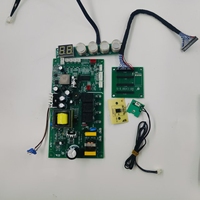 OEM ODM personnalisé PCBA holographique 18.5 pouces double écran cheminée avec télécommande carte contrôleur PCB usine vente en gros