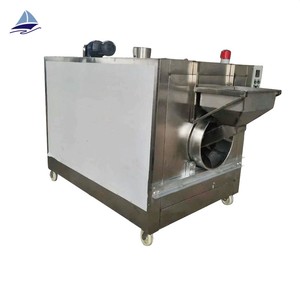 Máquina tostadora de un solo cabezal de 100 kg/h para nueces para cacahuete, almendra, anacardo, nuez, sésamo, Motor de núcleo para maíz, trigo, soja - Product Image 6
