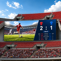 Affichage LED extérieur P2.5 haute résolution, étanche IP65, panneau d'affichage LED fixe avec structure pour stade