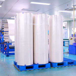 Rouleau de <span class=keywords><strong>tissu</strong></span> non tissé Spunlace en viscose, polyester, coton, bambou, lyocell, fibre végétale de banane, personnalisable en poids et en matière - Product Image 4