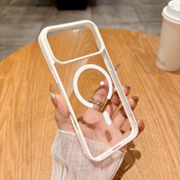 Coque magnétique en TPU mat pour iPhone 17 Pro Max compatible avec le chargement sans fil, pour iPhone 16, 15, 14, 13, 12, 17 Air