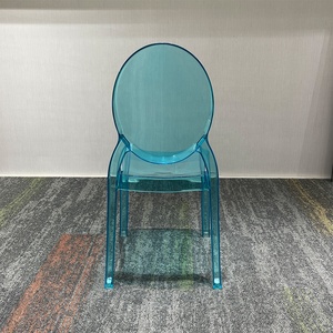 Sillas de Acrílico Azul con Respaldo Ovalado Clásico para Eventos, Bodas <span class=keywords><strong>en</strong></span> <span class=keywords><strong>la</strong></span> <span class=keywords><strong>Playa</strong></span> y Banquetes Costeros - Product Image 6