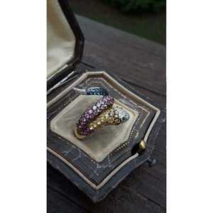 Anillo de Serpiente con Circonitas de Colores y Engaste Pavé, Joyería de Moda Transfronteriza para Uso Diario Femenino, en Oro y Oro Blanco, con Forma de Animal - Product Image 5