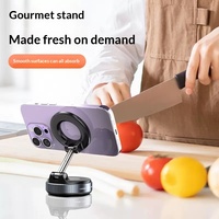 Nouveau support magnétique rotatif et pliable pour téléphone portable, à double face, avec ventouse pour lit, utilisable à tout moment