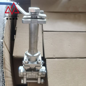 Vanne à boisseau sphérique cryogénique ASME B16.34 à double étanchéité et résistante au feu, avec longueur de bonnet personnalisée et support de montage ISO 5211 pour oxygène liquide - Product Image 5