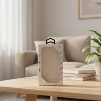 Étui de téléphone portable universel BQC CASE, style INS, design de luxe, antichoc, avec poignée, décoration intégrée, boîte en papier pour la vente au détail