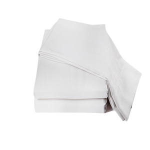 Parure de draps Tencel couleur unie 60 fils jaune clair avec drap-housse et taies d'oreiller lavable en machine pour le commerce transfrontalier - Product Image 3